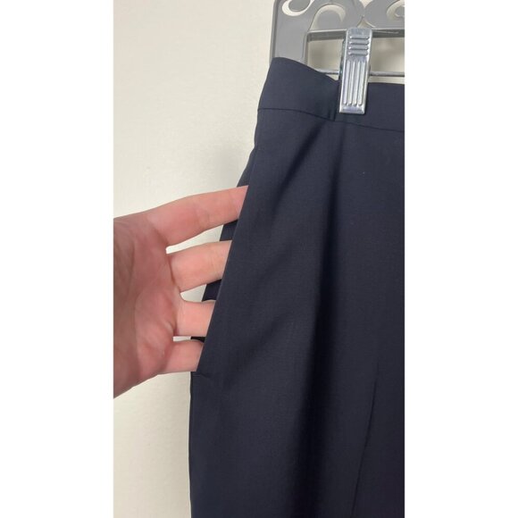 JIL SANDER BLACK TAILORED TAPERED DRESS PANTS  6 - Picture 4 of 8